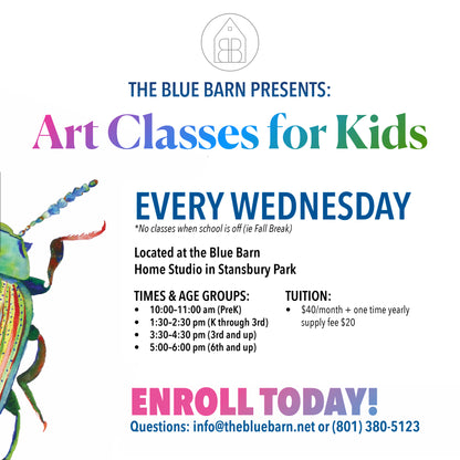 Art Classes for Kids by Camilla Metzler (2026-2027) (TUESDAY)